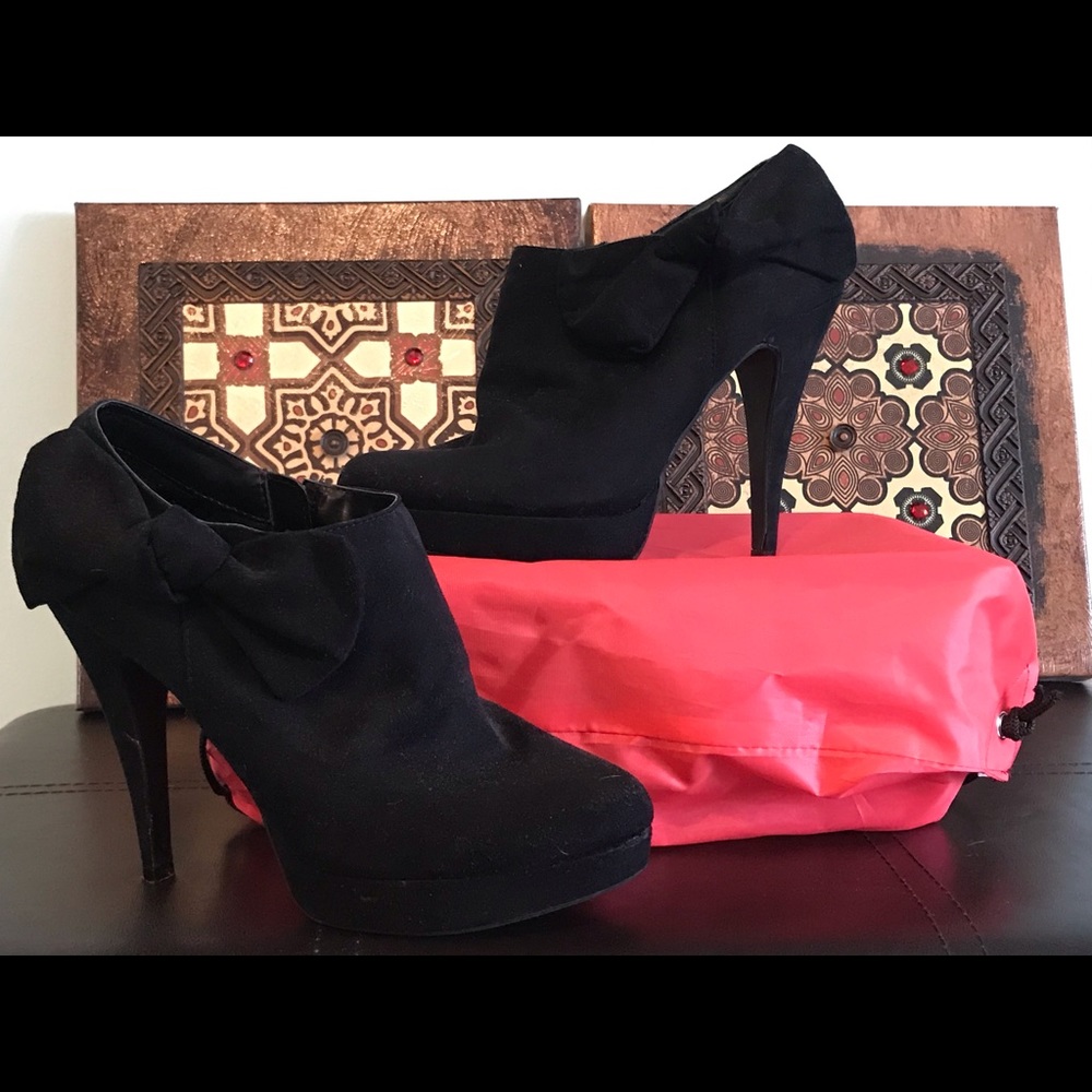 Fashionable soft faux suede ankle boots - Picture 2 of 2